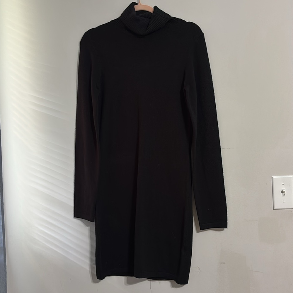 French Connection Black Ribbed Sweater